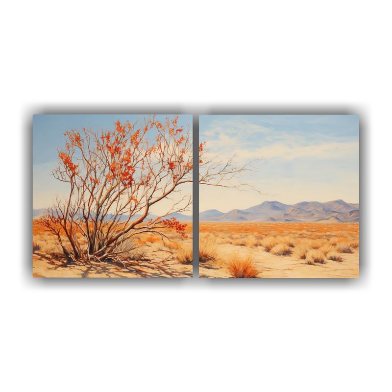 GENERICO - Pintura Abstracta De árbol Ocotillo, Estilo óleo Detallado 160x80cm