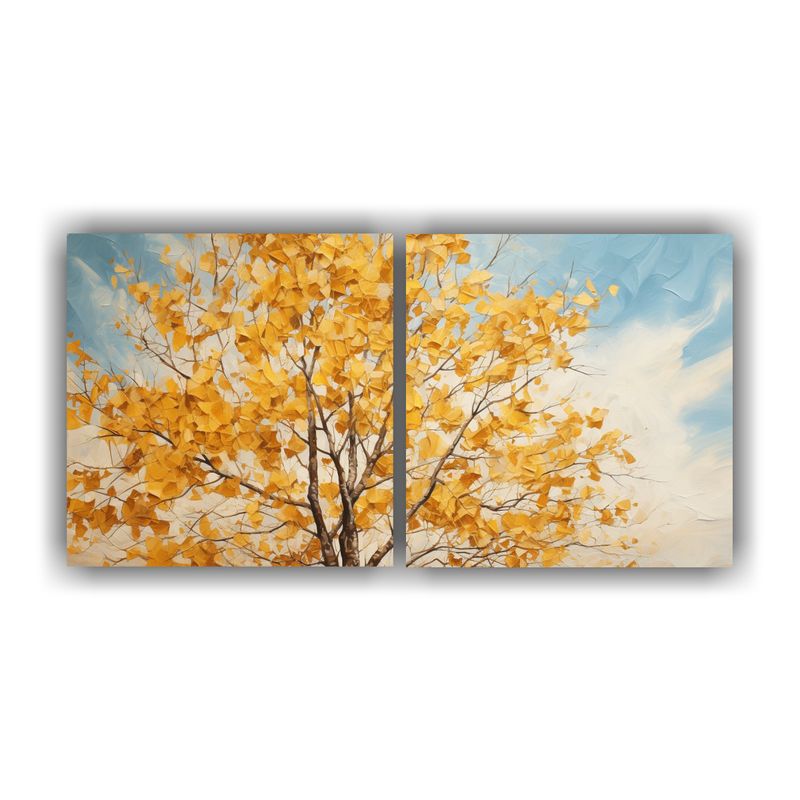 GENERICO - Pintura Abstracta Estilo óleo De Alta Calidad De Un árbol  160x80cm