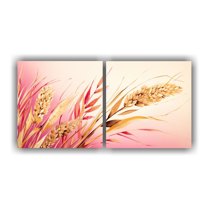 GENERICO - Pinturas Decorativas Dos Artes Patron En Intenso Calidez Con 160x80cm