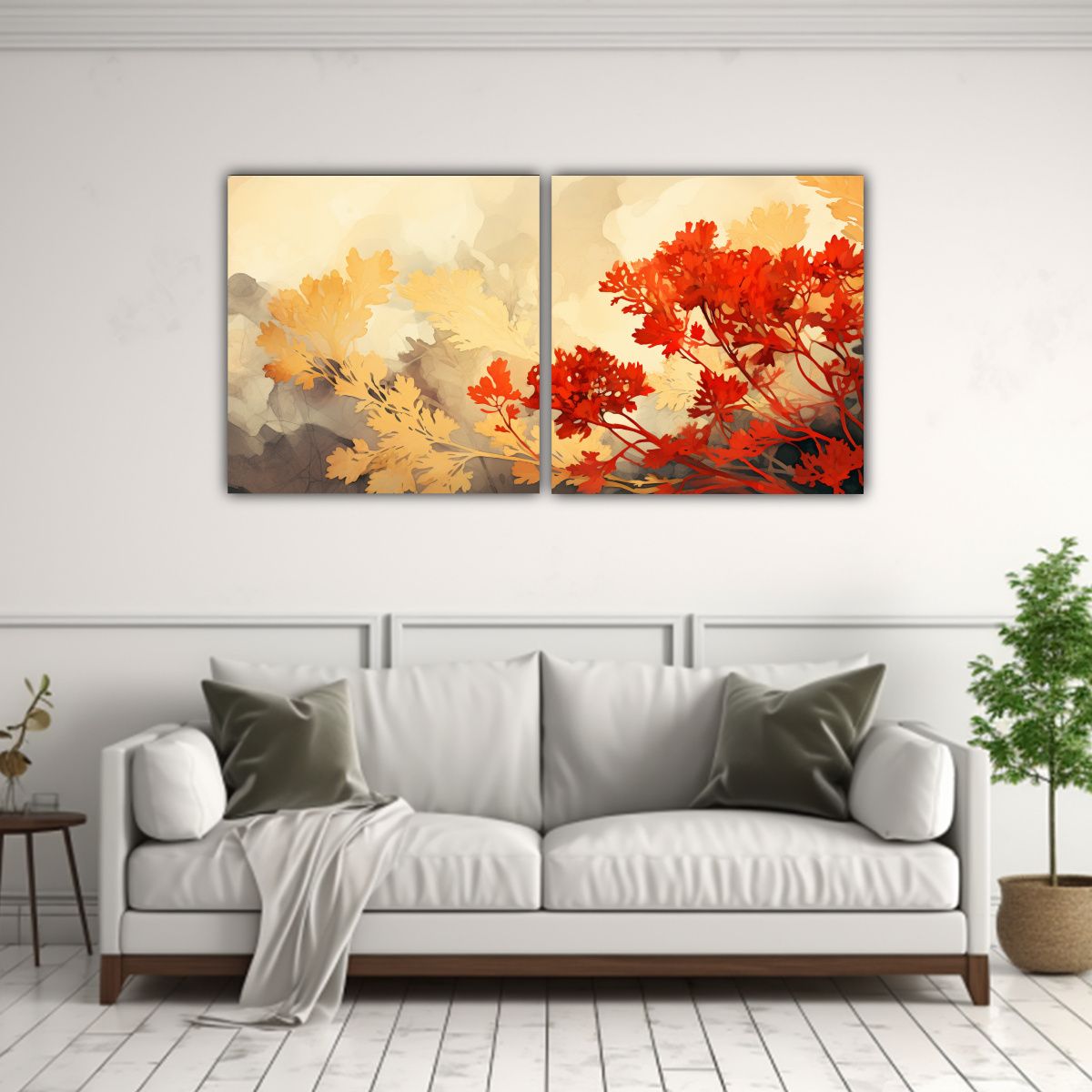 GENERICO - Cuadro De Pared Moderno Textura Aromáticas De Perejil En Ro 160x80cm