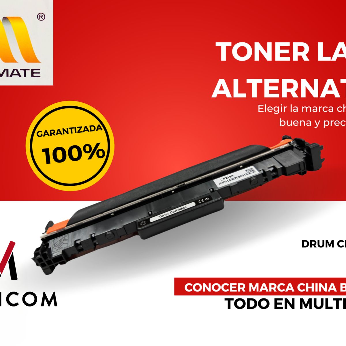 GENERICO - Toner Alternativa CF219A Multicom & Chinamate Para Hp