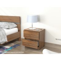 Velador Amaretto 2 cajones 51cm x 48cm x 37,5 MN2610