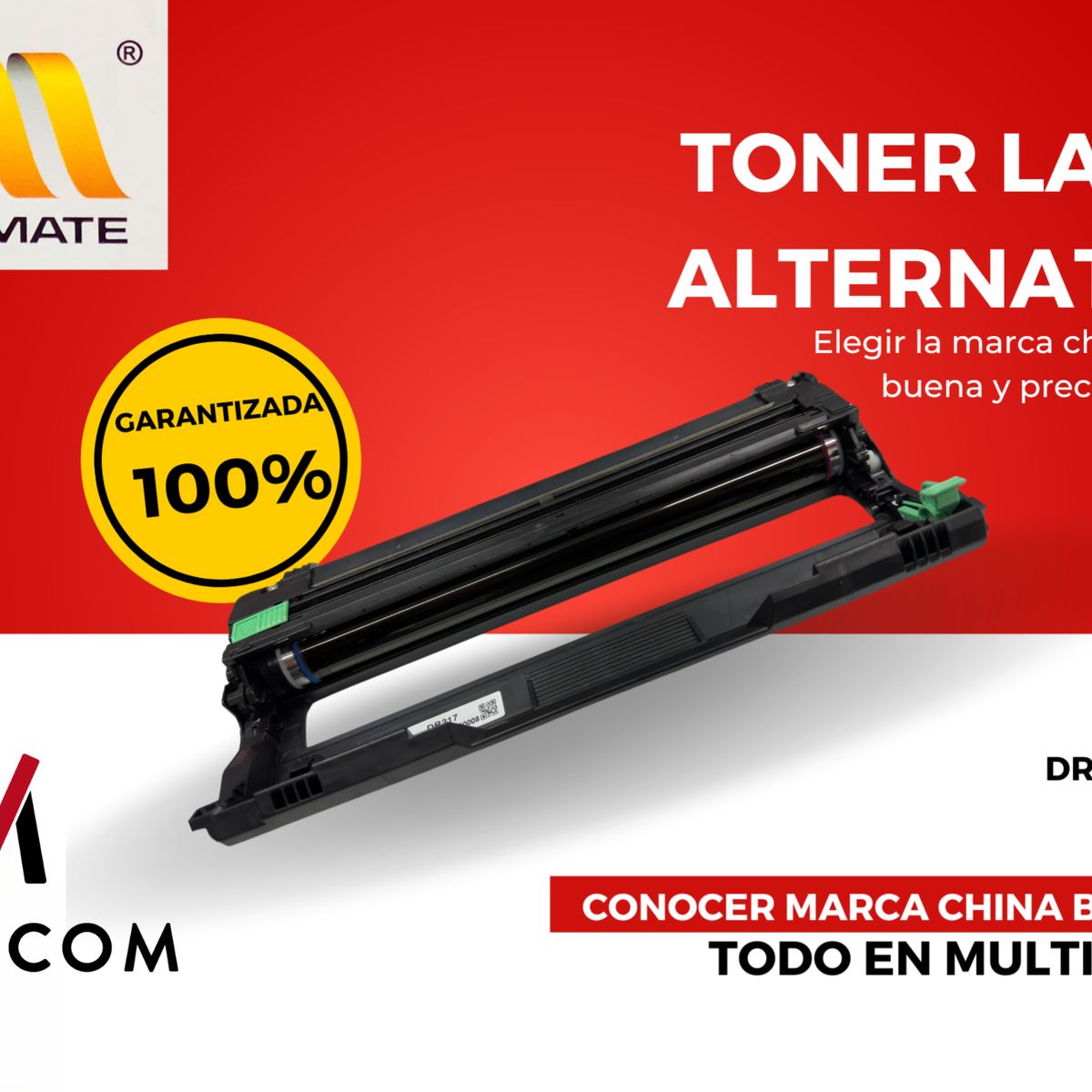 GENERICO - 1 TAMBOR DRUM Alternativa DR217 Multicom & Chinamate Para BROTHER