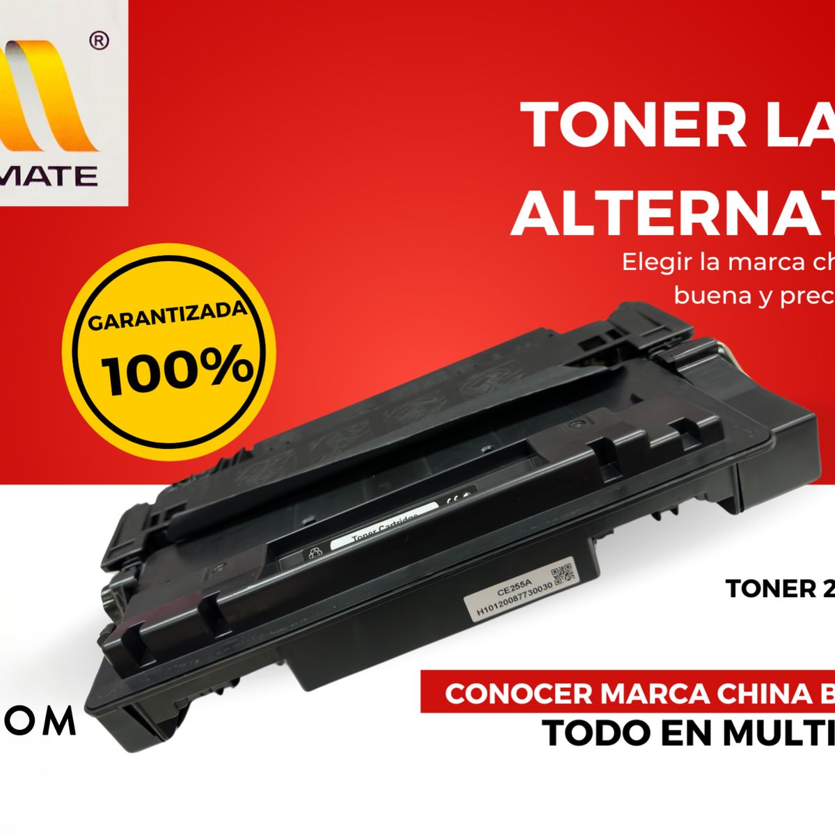 GENERICO - Toner Alternativa CE255A Multicom & Chinamate Para Hp
