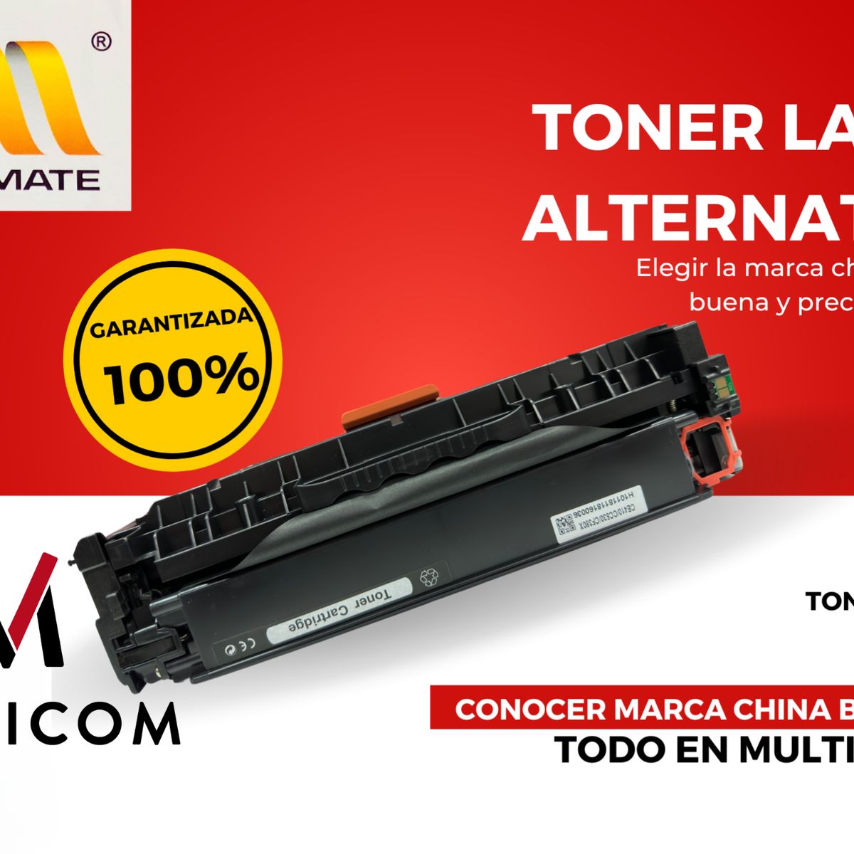 GENERICO - Toner Alternativa CE410 Multicom & Chinamate Para Hp