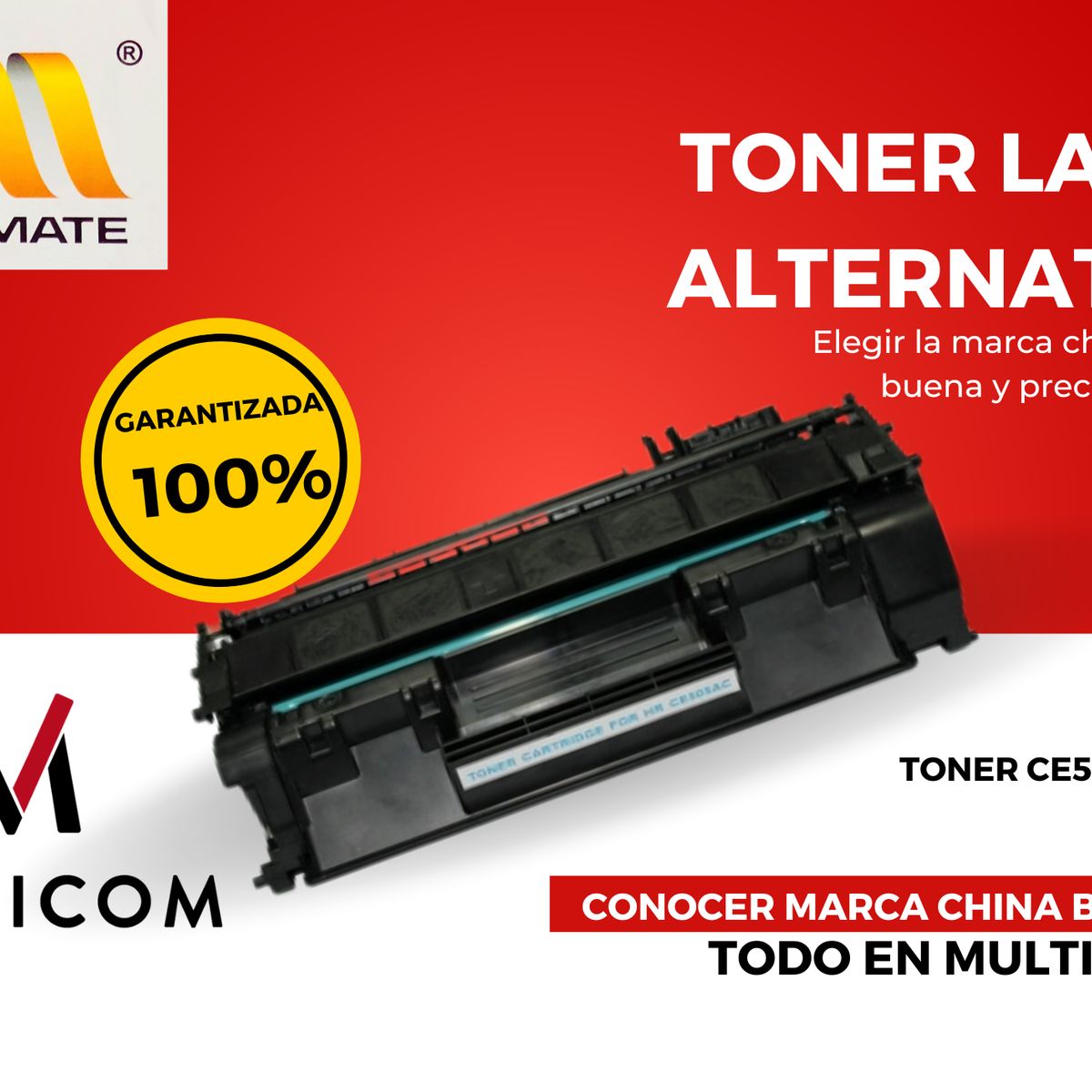 GENERICO - Toner Alternativa CE505A Multicom & Chinamate Para Hp