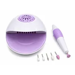 GENERICO - Kit Manicure Pedicure A Pilas Aspirador Polvo Y Torno Uñas