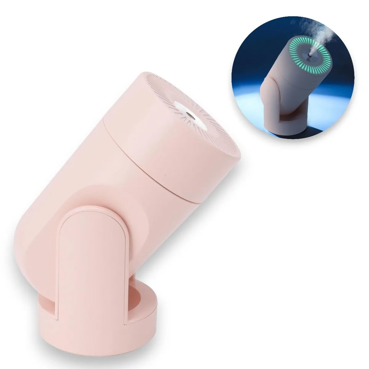 GENERICO - Humidificador Giratorio Aire Difusor Humificador 220ml Rosa