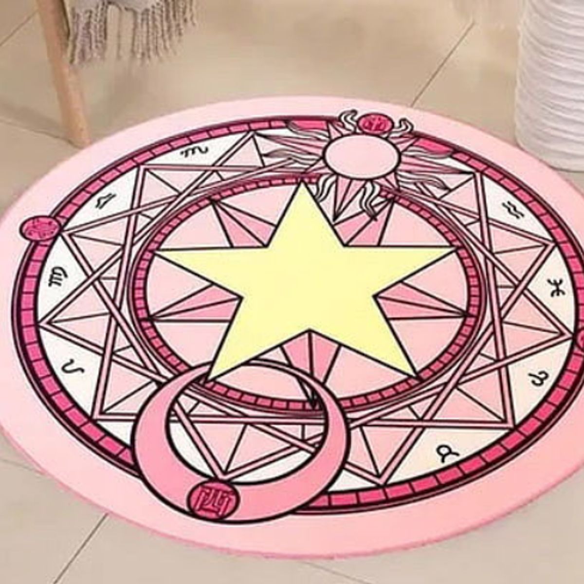GENERICO - Alfombra Sakura Card Captor Color Rosado 60cm…