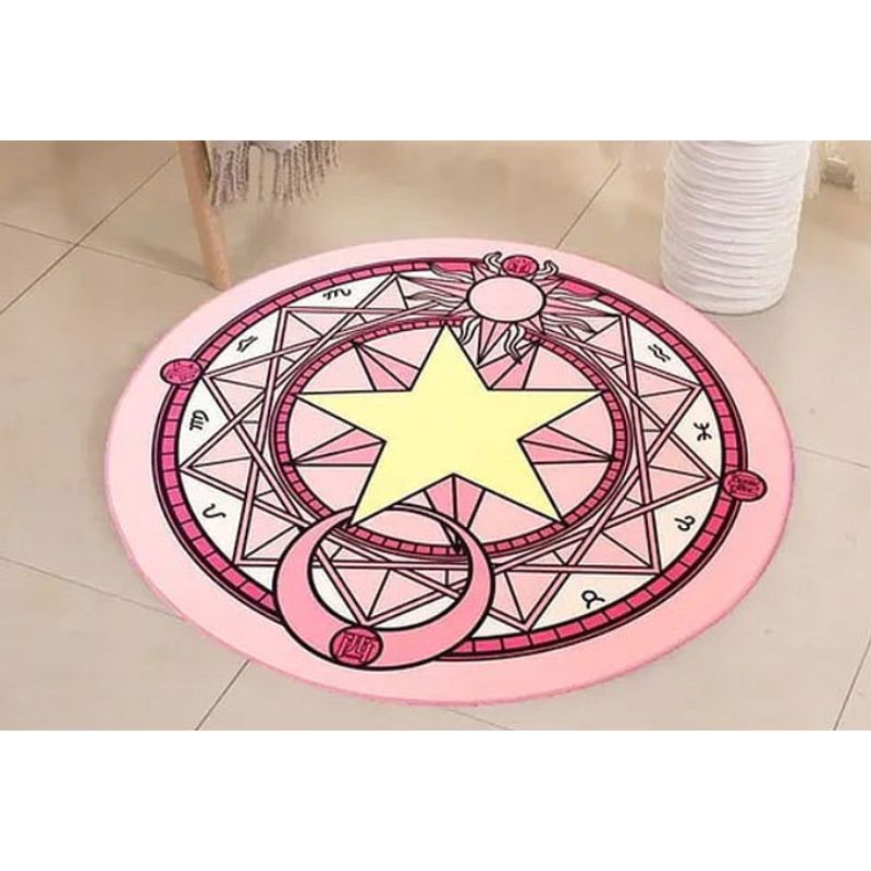 GENERICO - Alfombra Sakura Card Captor Color Rosado 60cm…