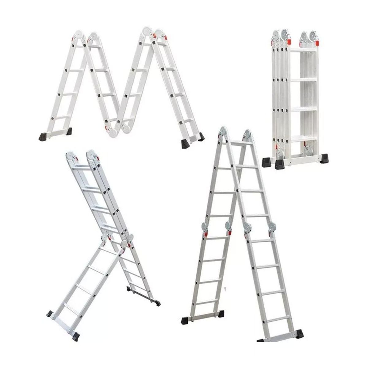 DETODOYMAS - Escalera Articulada 4.7 Mts 16 Peldaños Profesional DETODOYMAS