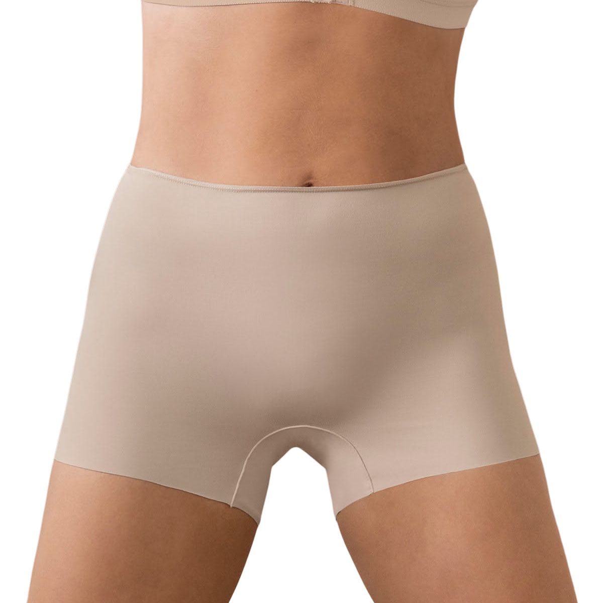 LEONISA - Calzón tipo bóxer efecto invisible en piernas 092035 Beige