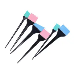 GENERICO - Set de Brocha de Silicona (Rosa-Verde-Azul)
