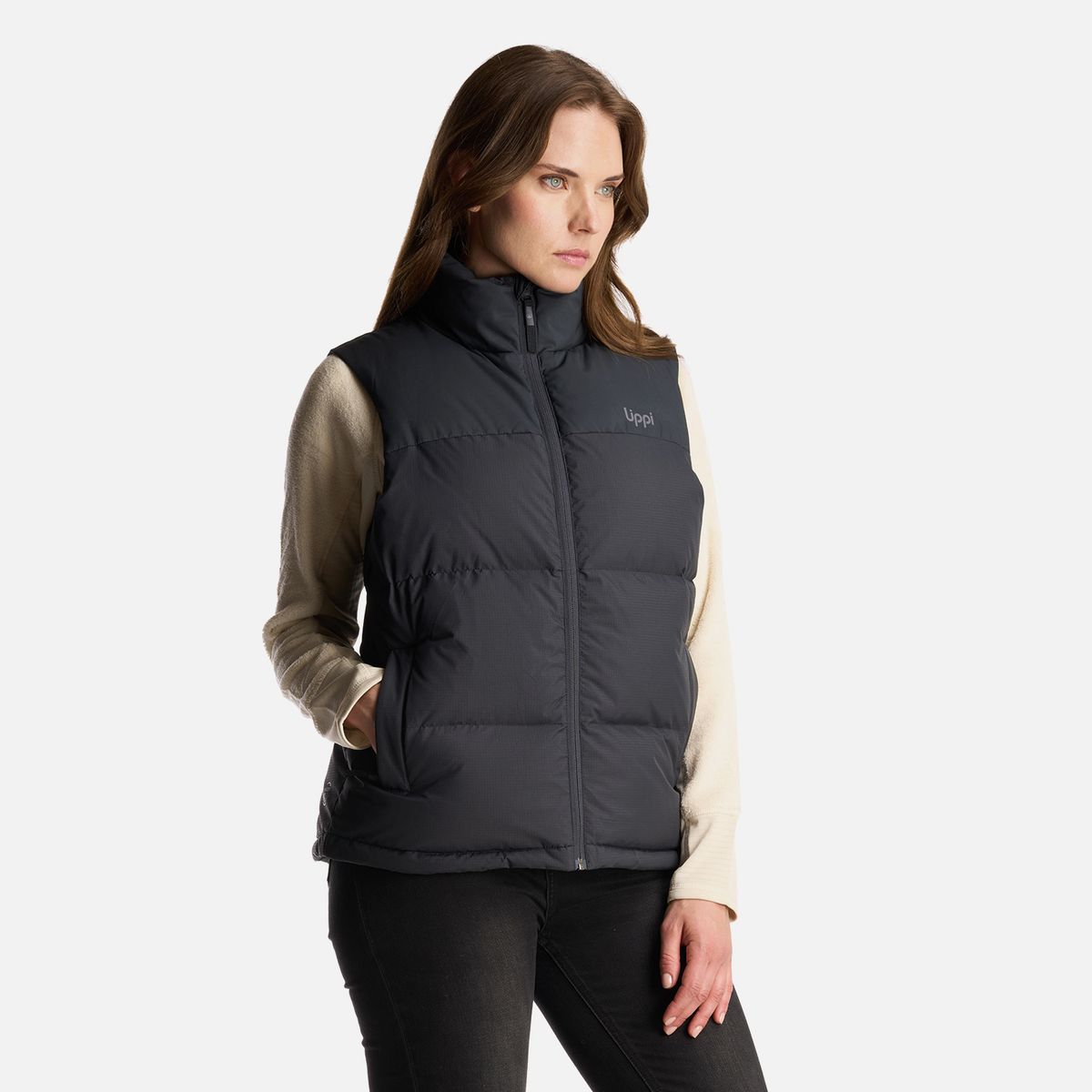 LIPPI - Chaqueta Mujer Urban Down Jacket Vest Negro Lippi