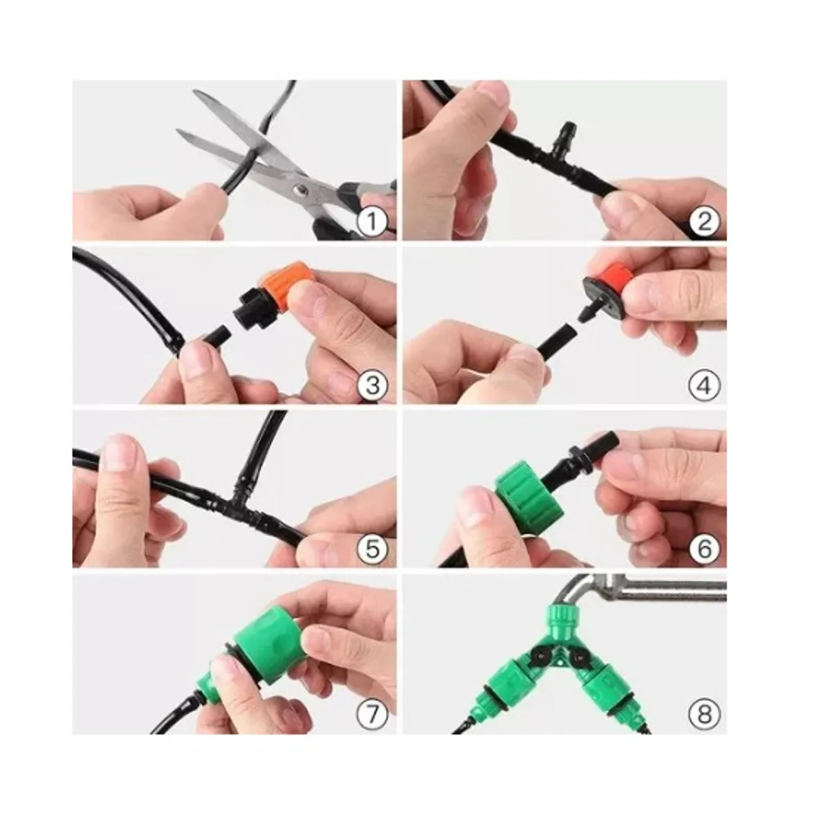 ESHOPANGIE - Kit De Riego Sistema Automático Por Goteo 30mtrs 149pcs