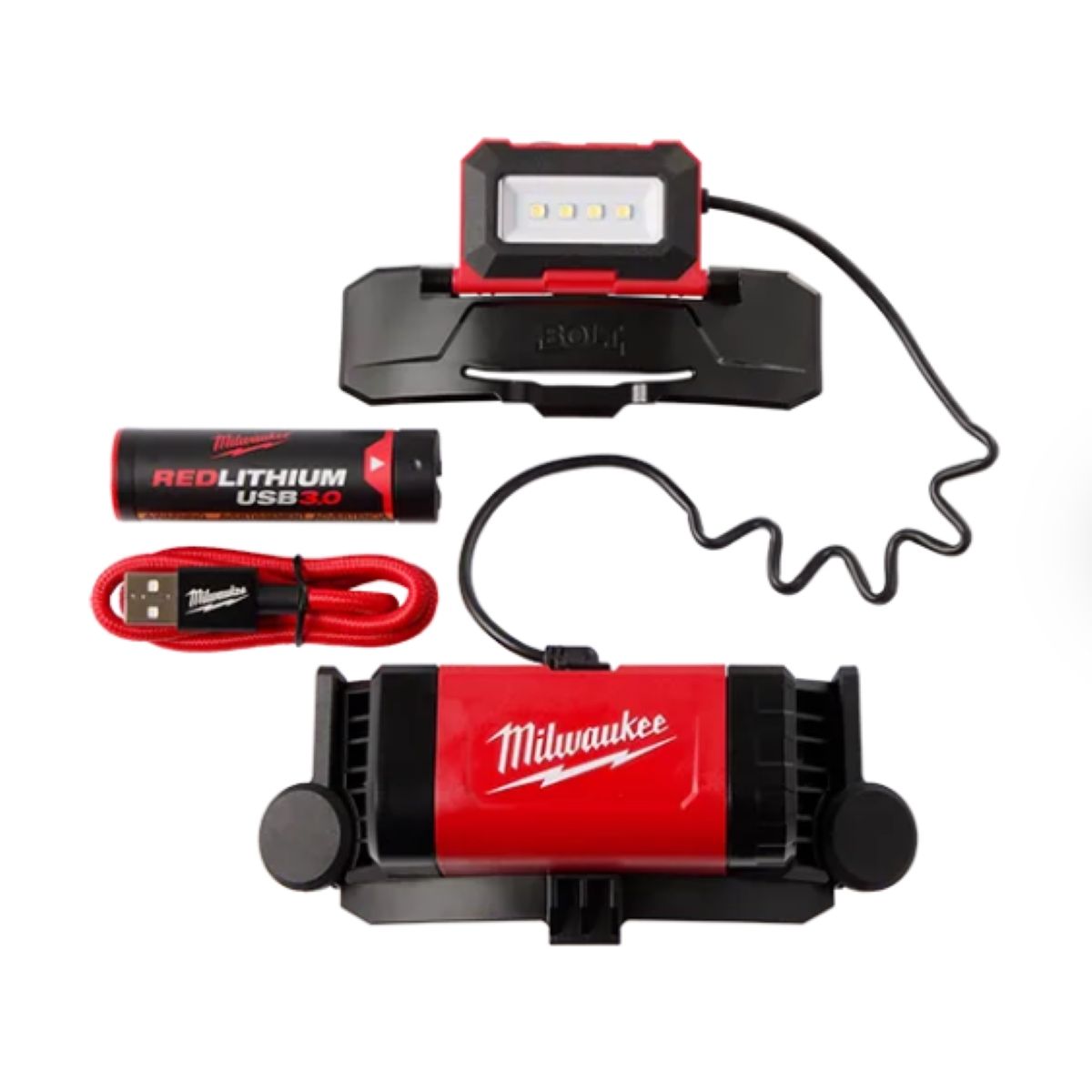 MILWAUKEE - LINTERNA FRONTAL USB BOLT REDLITHIUM