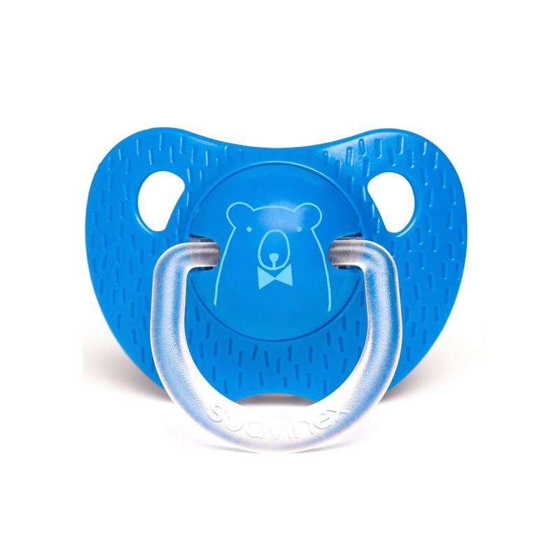 SUAVINEX - CHUPETE EVOLUTION ANTÓMICO SILICONA 6-18M OSO AZUL