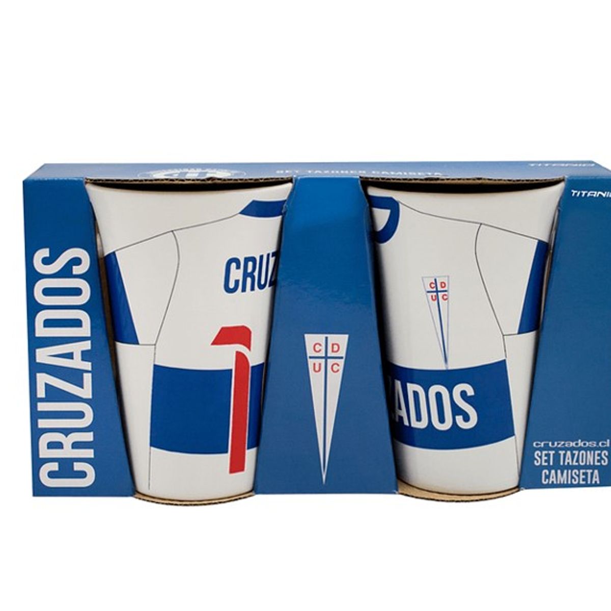 TITANIO - SET 2 TAZONES U CATOLICA