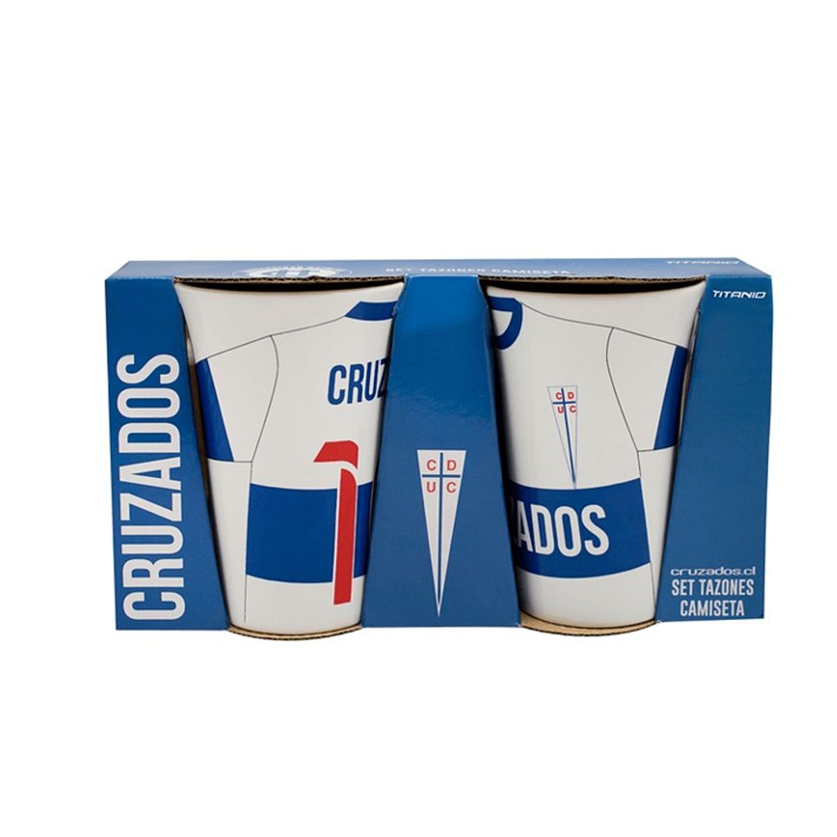 TITANIO - SET 2 TAZONES U CATOLICA