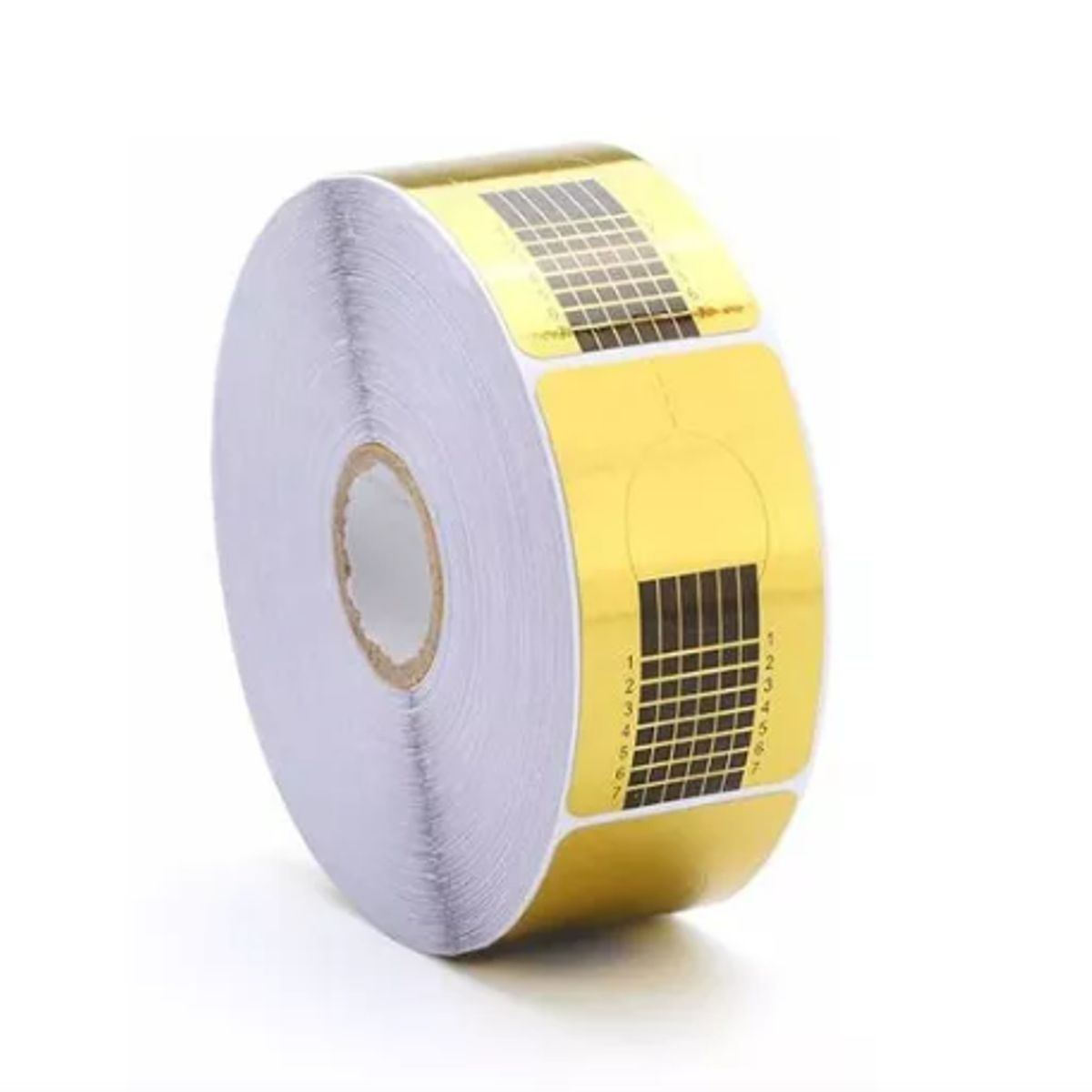 GENERICO - 3 Rollos Papel De Molde Para Uñas Dorado