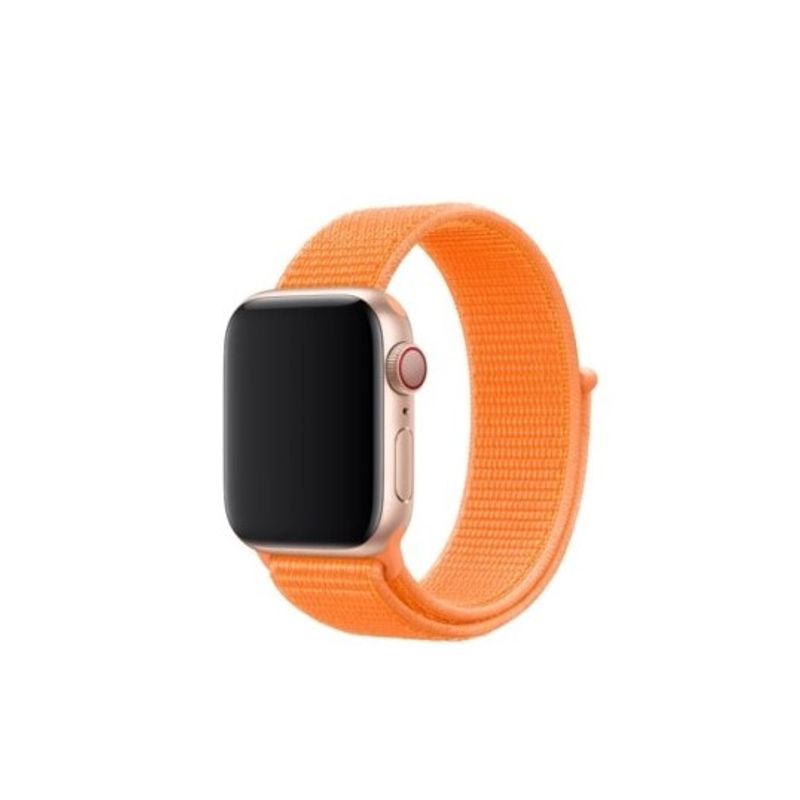 GENERICO - Correa Banda De Nylon Iwatch Applewatch Naranja 38-40-41MM