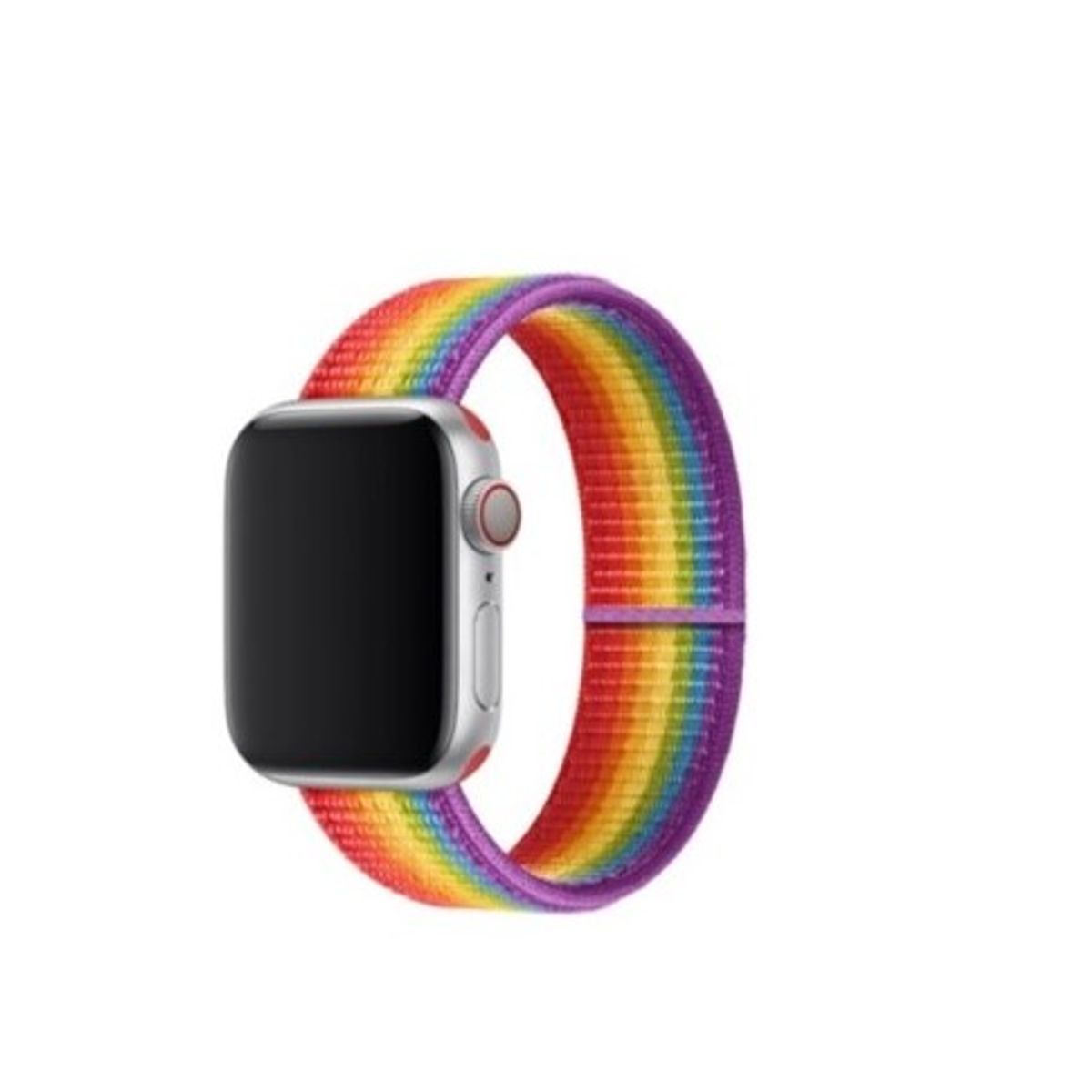GENERICO - Correa Banda De Nylon Iwatch Applewatch Arcoiris 38-40-41MM