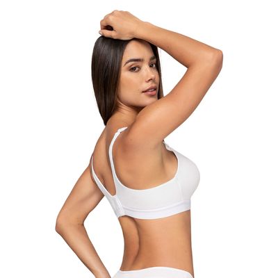 Imagen 2 del producto Sostén tipo top ultraliviano con copas internas fijas 71346 Blanco