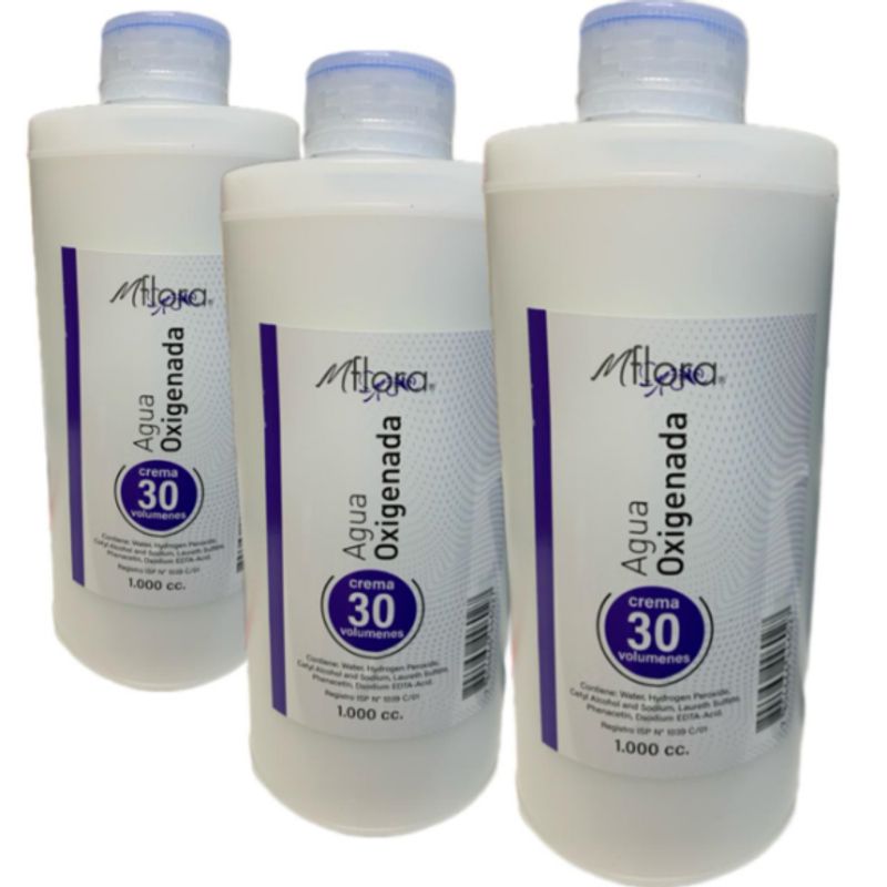 MFLORA - Agua oxigenada En Crema  Agua 1000ML Mflora Vol30%
