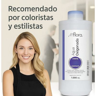 Imagen 2 del producto Agua oxigenada En Crema Agua 1000ML Vol10%