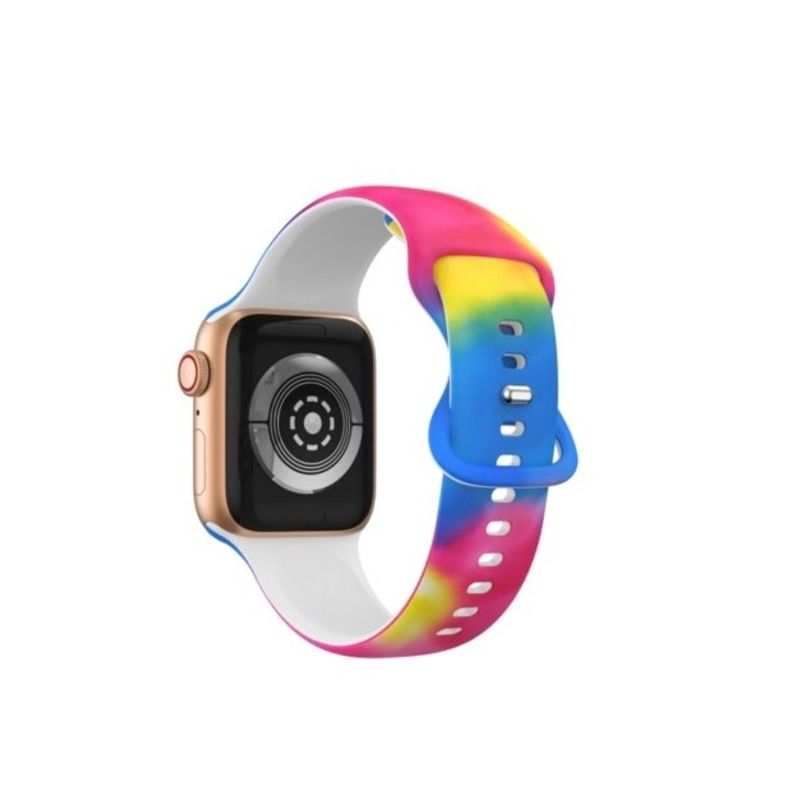GENERICO - Correa Banda Diseño Iwatch Applewatch Tricolor 42-44-45MM