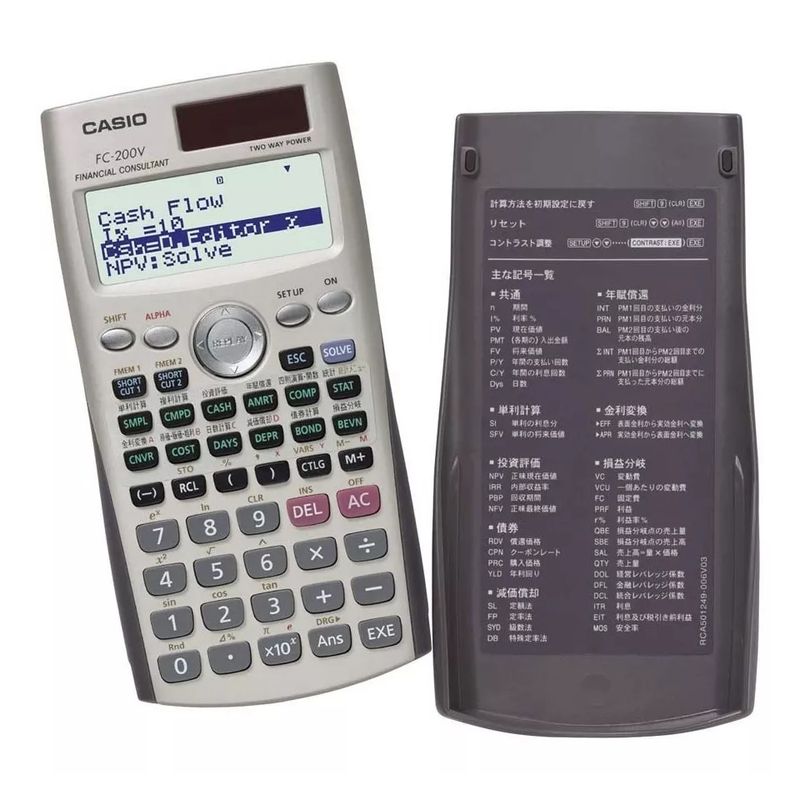 CASIO - Calculadora Financiera Casio Fc-200v Color Plateado