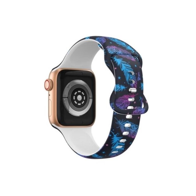 GENERICO - Correa Banda Diseño Iwatch Applewatch Plumas 42-44-45MM
