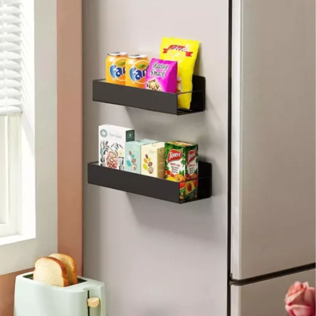 GENERICO - X2 Estante Magnético Almacenar Especias Organizador Multiuso