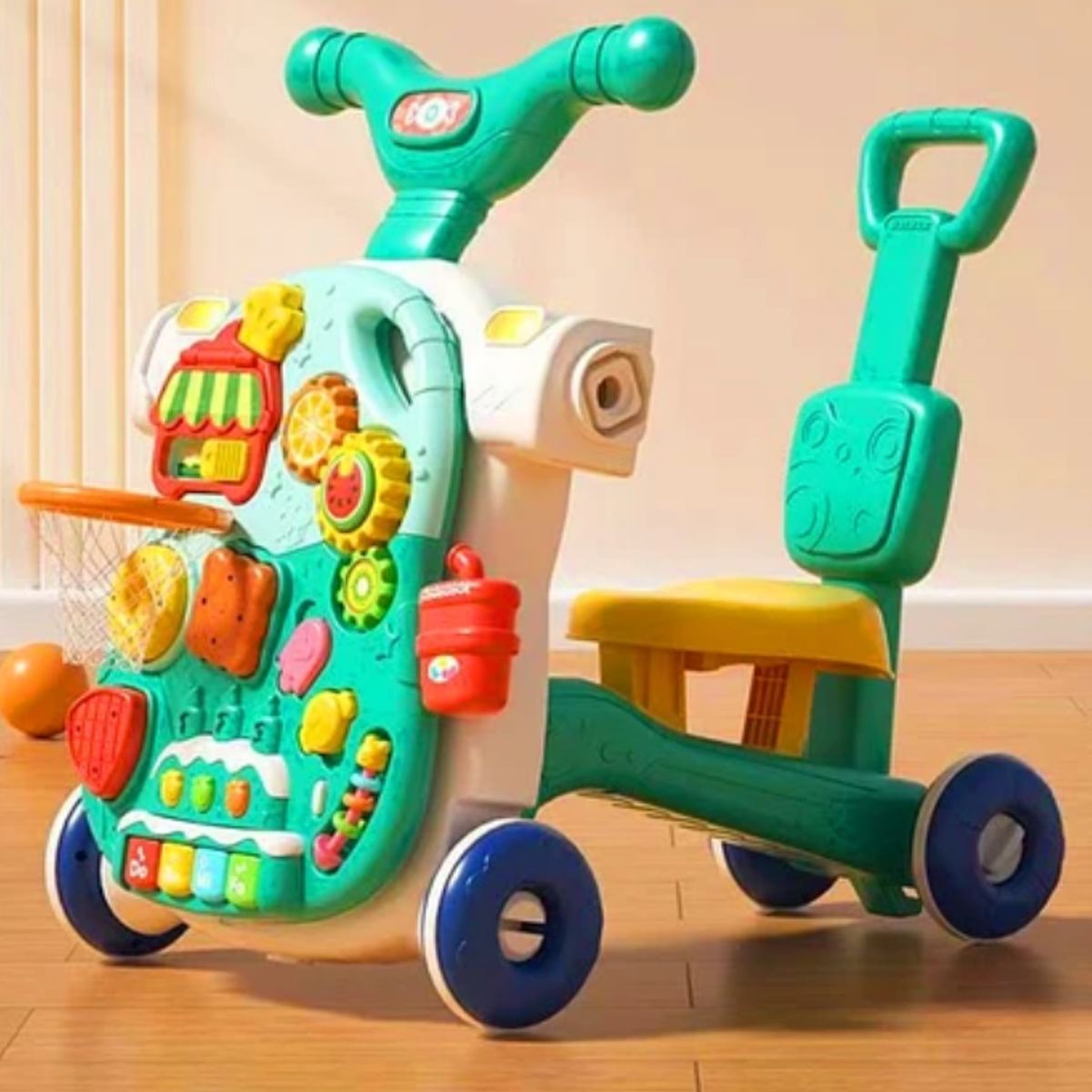 KIDSCOOL - Caminador Multifuncional 4 En 1 Verde