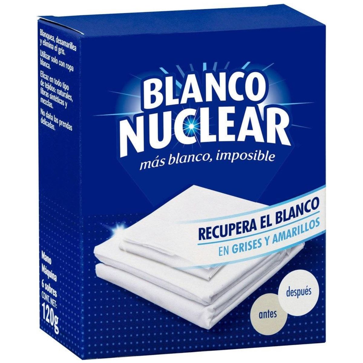 IBERIA - Quitamanchas Blanco Nuclear Sobres 6×120 g