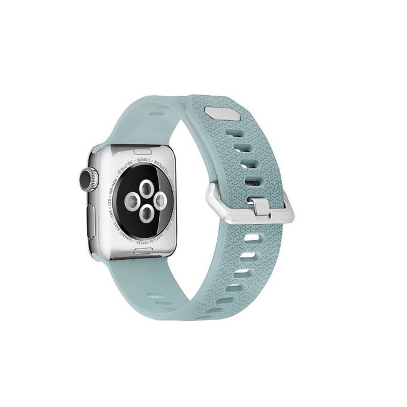 GENERICO - Correa De Silicona Iwatch Applewatch Turquesa 42-44-45MM-L