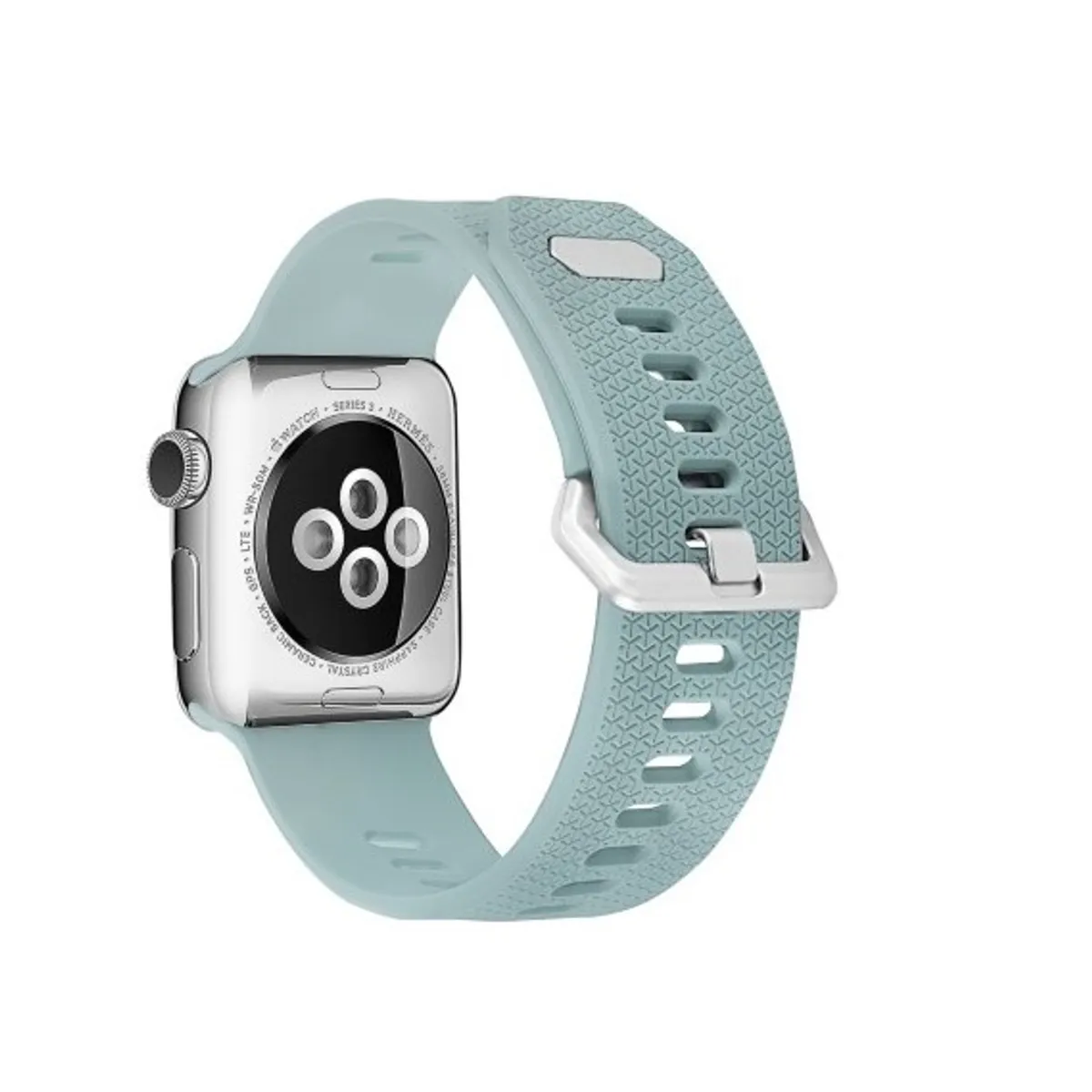 GENERICO - Correa De Silicona Iwatch Applewatch Turquesa 42-44-45MM-S