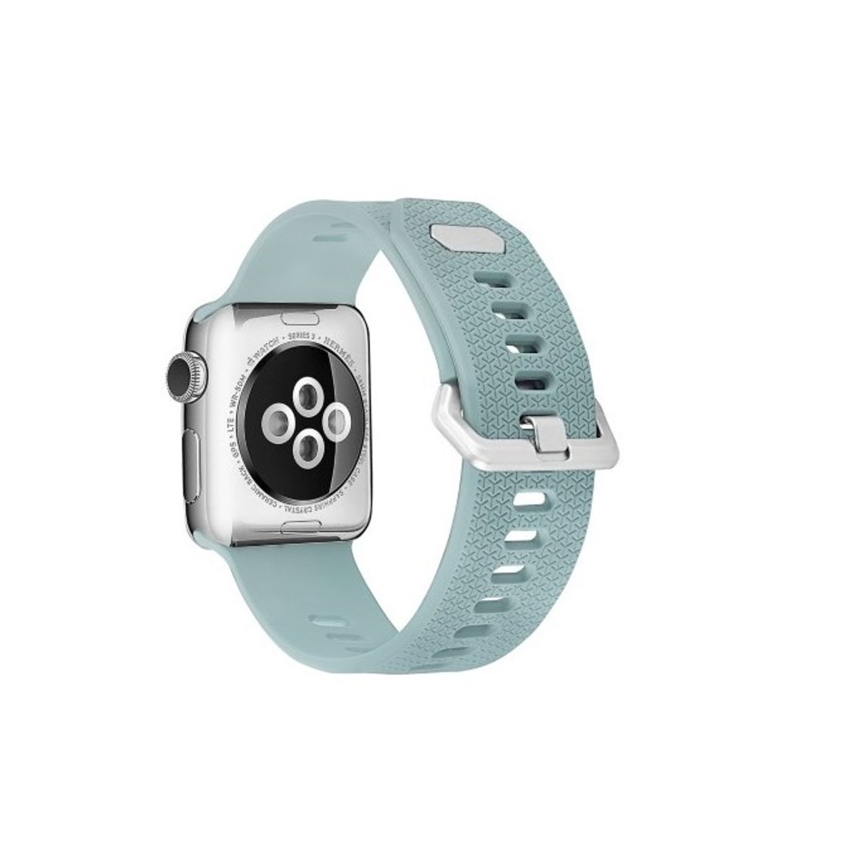 GENERICO - Correa De Silicona Iwatch Applewatch Turquesa 42-44-45MM-S