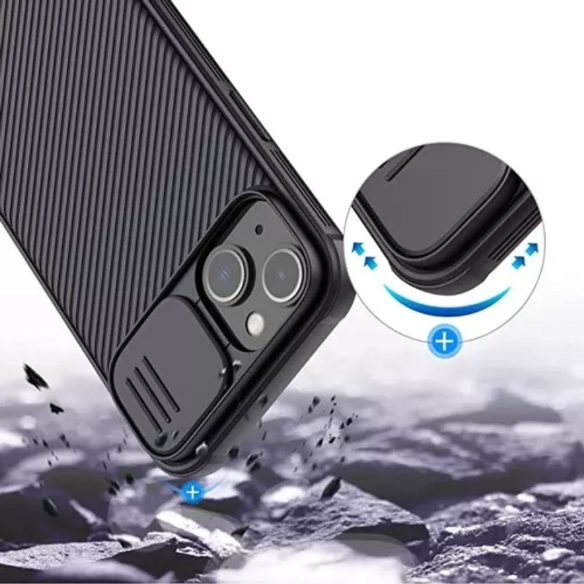 NILLKIN - Funda Nillkin Carcasa Antigolpe iPhone 14 PRO