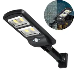 GENERICO - Pack 2 Reflector Solar Led 120w Luminaria + Soporte + Control