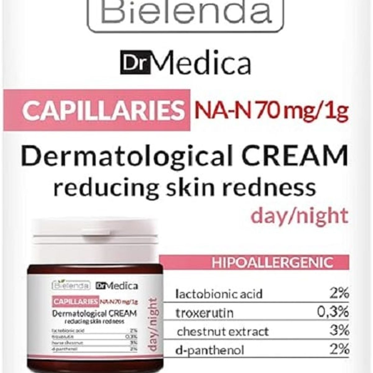 GENERICO - Crema Hidratante Enrojecimiento Dermatológica - Bielenda