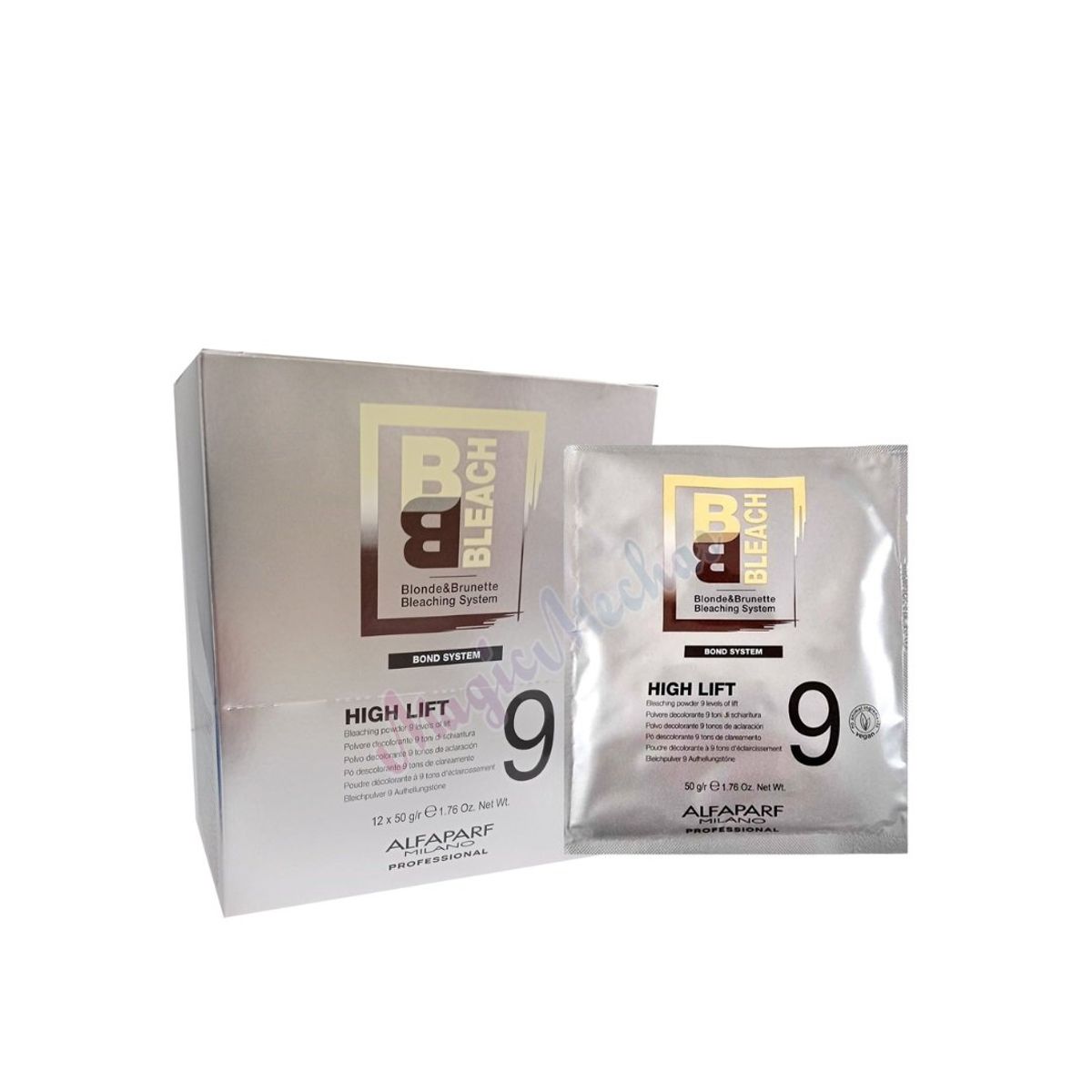 ALFAPARF MILANO - POLVO DECOLORANTE ALFAPARF BB-BLECH  9 TONOS CAJA (12 SOBRES DE 50 g)..