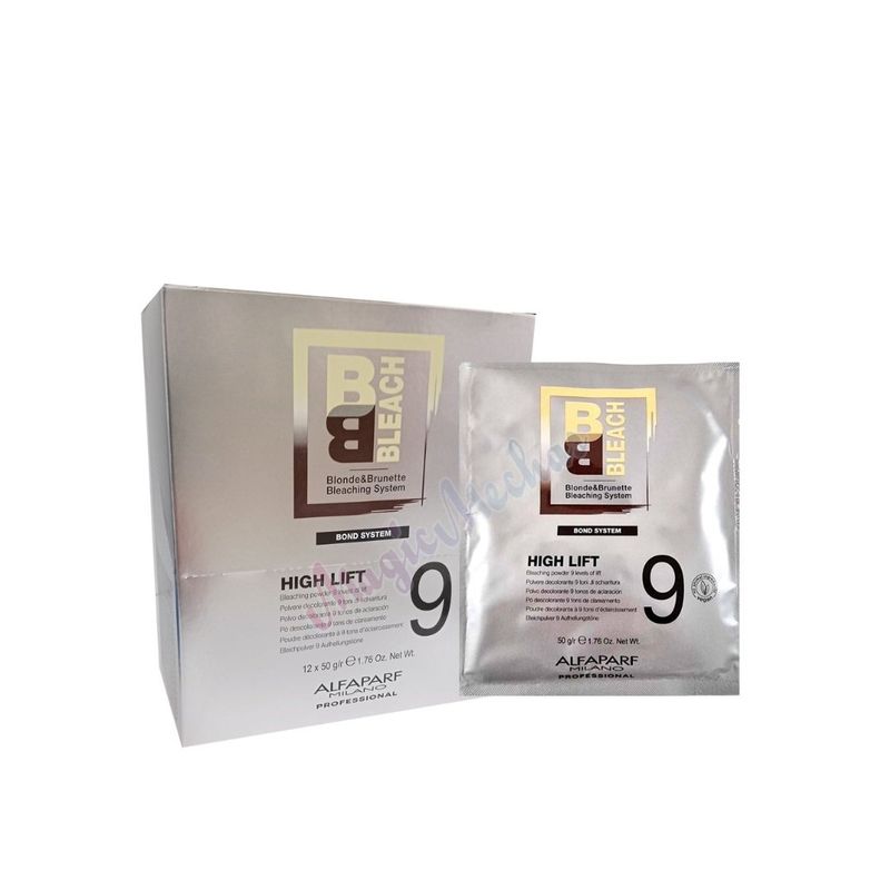 ALFAPARF MILANO - POLVO DECOLORANTE ALFAPARF BB-BLECH  9 TONOS CAJA (12 SOBRES DE 50 g)..