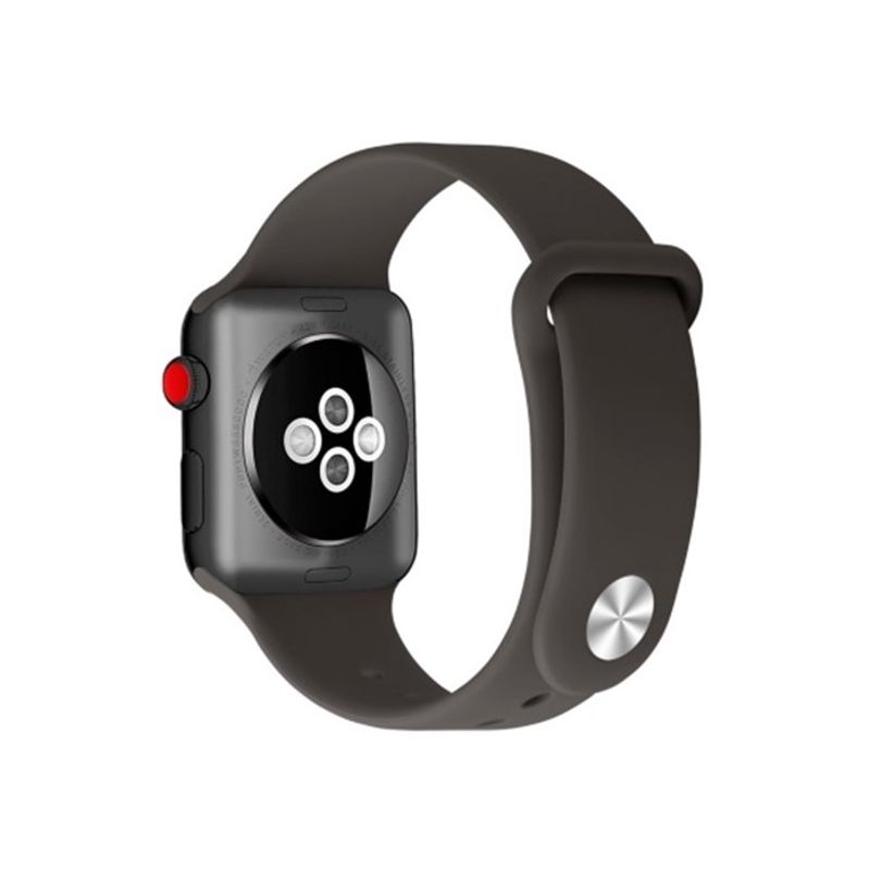 GENERICO - Correa Banda Boton Iwatch Applewatch MarronOscuro 38-40-41MM