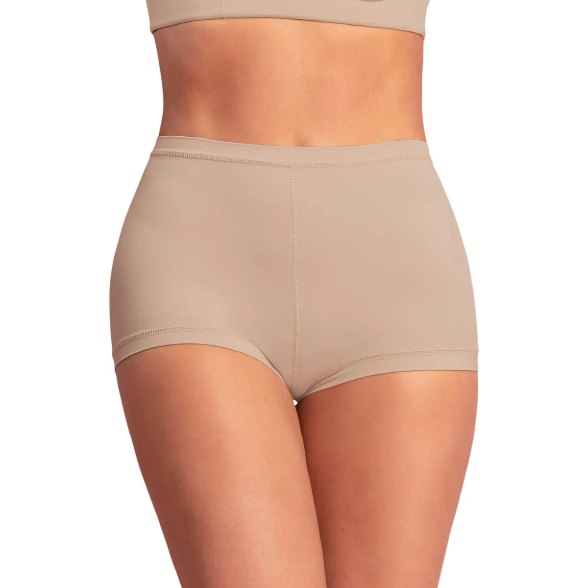 LEONISA - Calzón tipo bóxer de ajuste perfecto 012640 Beige