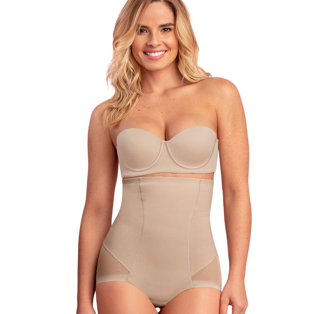 LEONISA - Calzon Faja 012811 Calzón Control Fuerte Beige
