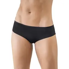 LEONISA - Calzón pantaleta descaderado en encaje y tela lisa 092004 Negro