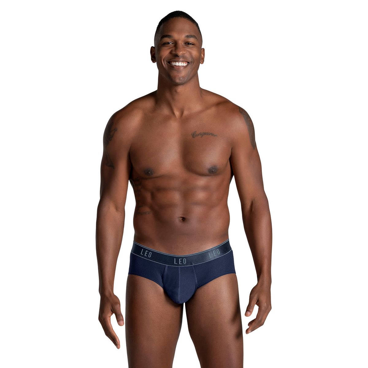 LEO - Ropa Interior Masculina 033278N Boxer Corto Azul