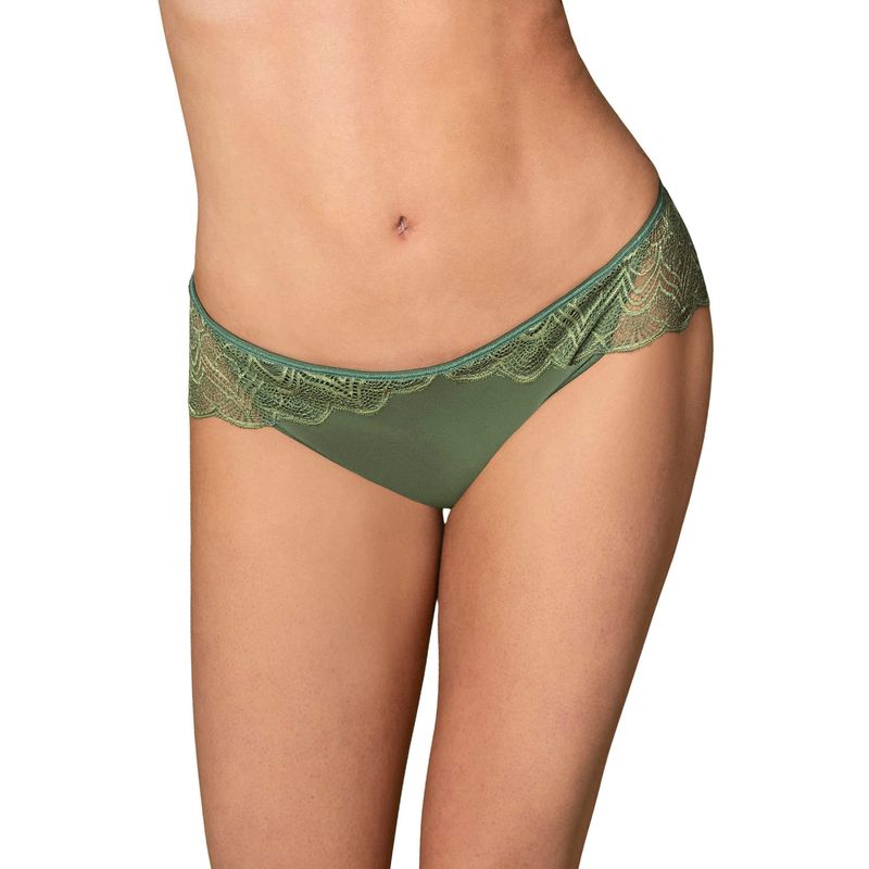 LEONISA - Calzón pantaleta en encaje suave y cómodo 092034 Verde Oliva