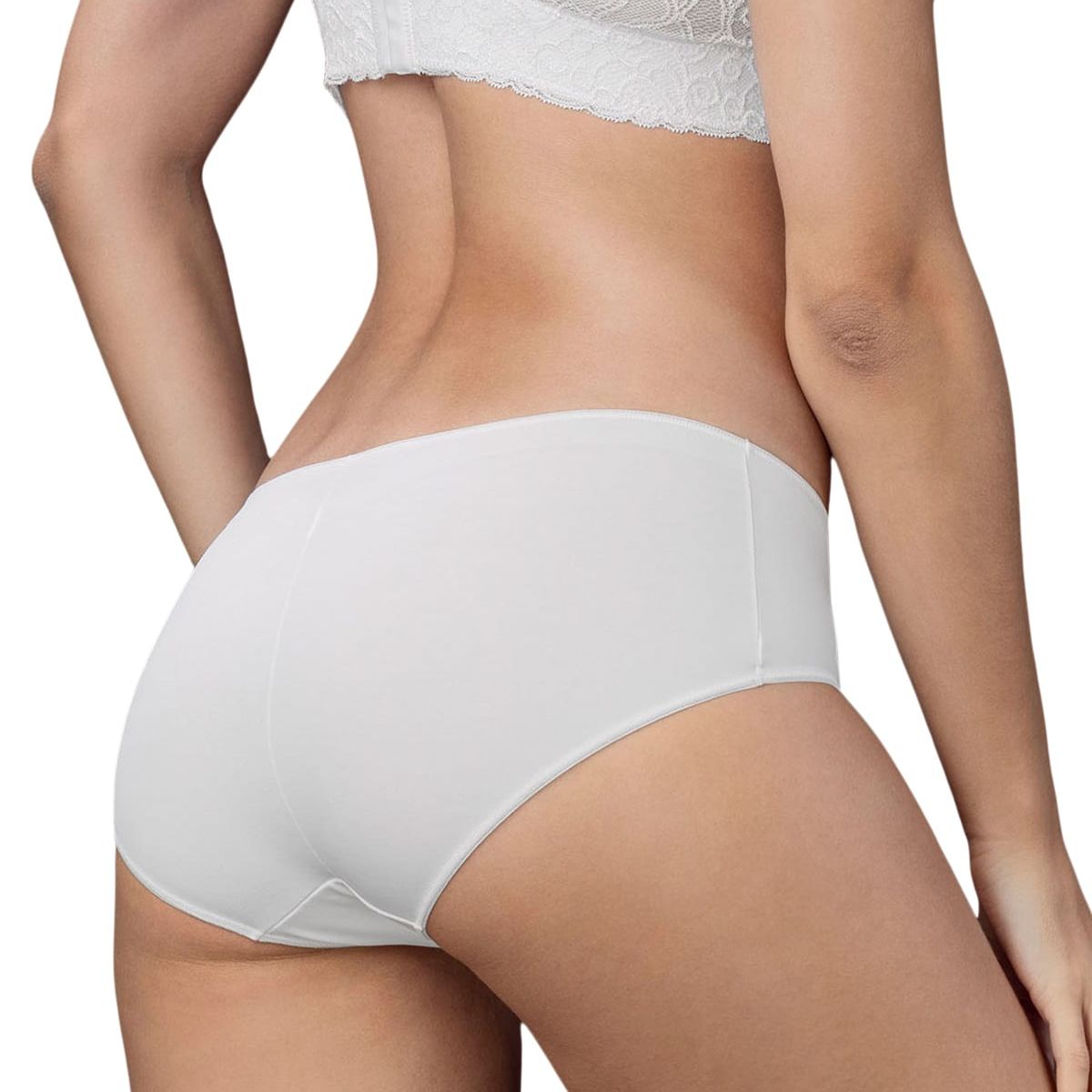 LEONISA - Calzón 72274 Hipsters y Cacheteros Blanco